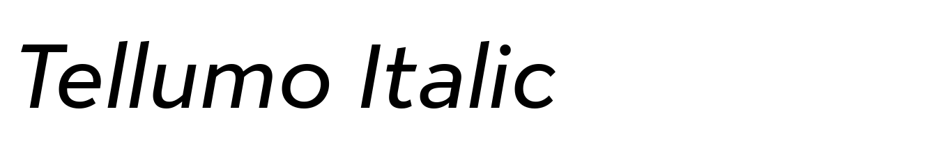 Tellumo Italic